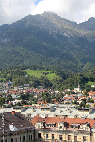 A panoramic view of Innsbruck, Austria