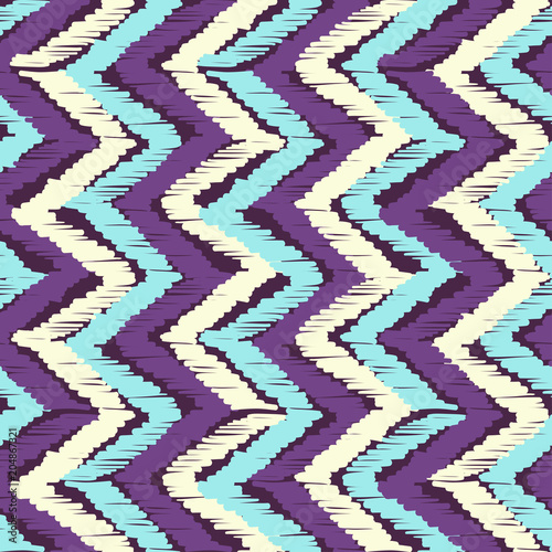 Abstract Ikat and boho style handcraft fabric pattern. Traditional Ethnic design for clothing and textile background, carpet or wallpaper