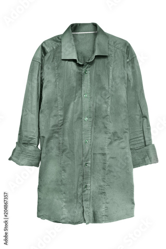 Green shirt isolated
