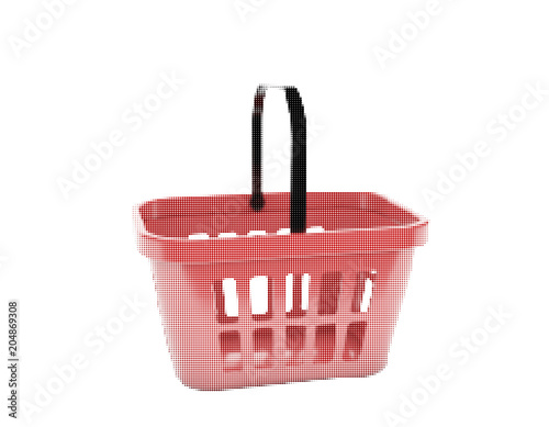 Shopping basket. Isolated o...