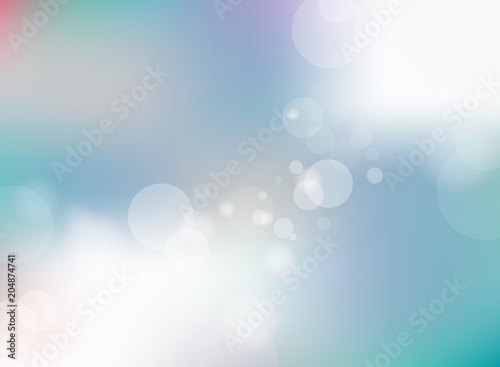 Abstract blurred blue gradient background with bokeh background.