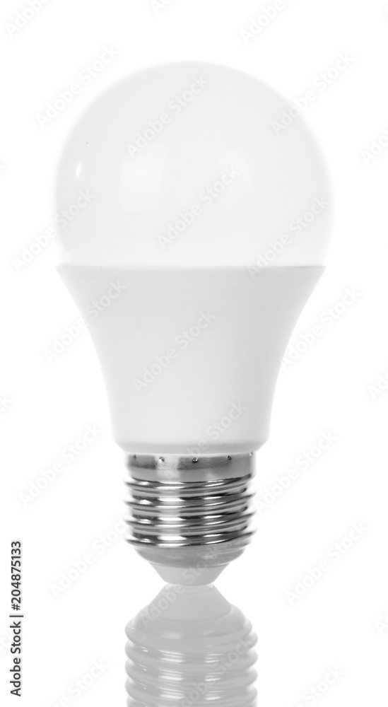 Energy saving led lamp isolated on white Energy saving led lamp isolated on white