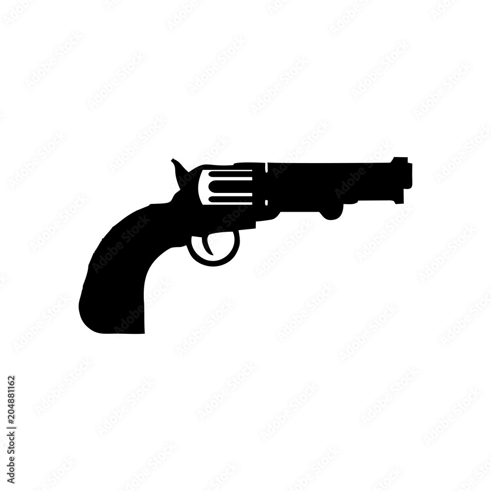 Revolver icon. Vector Illustration Revolver icon. Vector Illustration