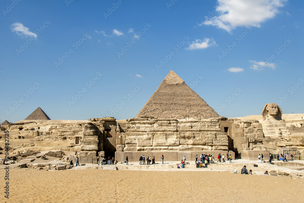 Cairo, Egypt, 20 February 2008: Al Haram, Giza Governorate, Pyramid Cairo, Egypt, 20 February 2008: Al Haram, Giza Governorate, Pyramid