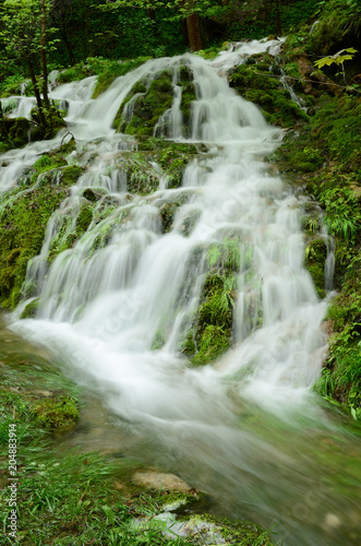 Talheimer Wasserfall am Albtrauf der Schwaebischen Alb
