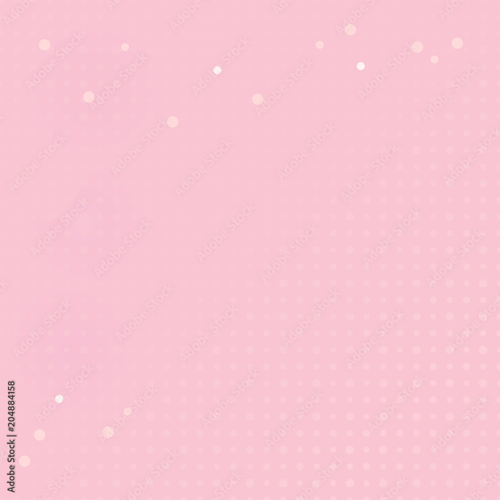 Abstract soft Pink polka dot background. Vector