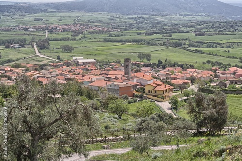 Panorama di Genoni, Sardegna photo