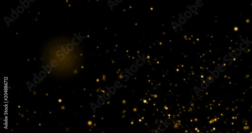 Wallpaper Mural christmas gold gradient sparkle glitter transition dust particles flowing from bottom on black background with bokeh flowing movement, golden holiday happy new year and valentine day love Torontodigital.ca