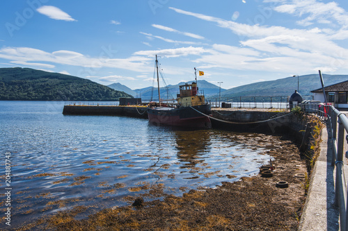 Boats at harbour, Loch Fyne at the Scottish town of Inverary. Sc photo