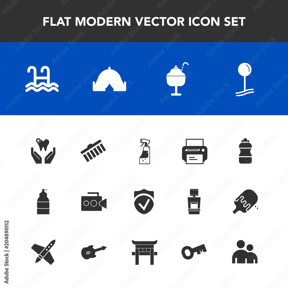 Modern, simple vector icon set with cream, sign, sweet, camp, pool, brush, drop, stroke, machine, adventure, bottle, check, health, pin, man, map, shape, handle, video, tent, equipment, healthy icons Modern, simple vector icon set with cream, sign, sweet, camp, pool, brush, drop, stroke, machine, adventure, bottle, check, health, pin, man, map, shape, handle, video, tent, equipment, healthy icons