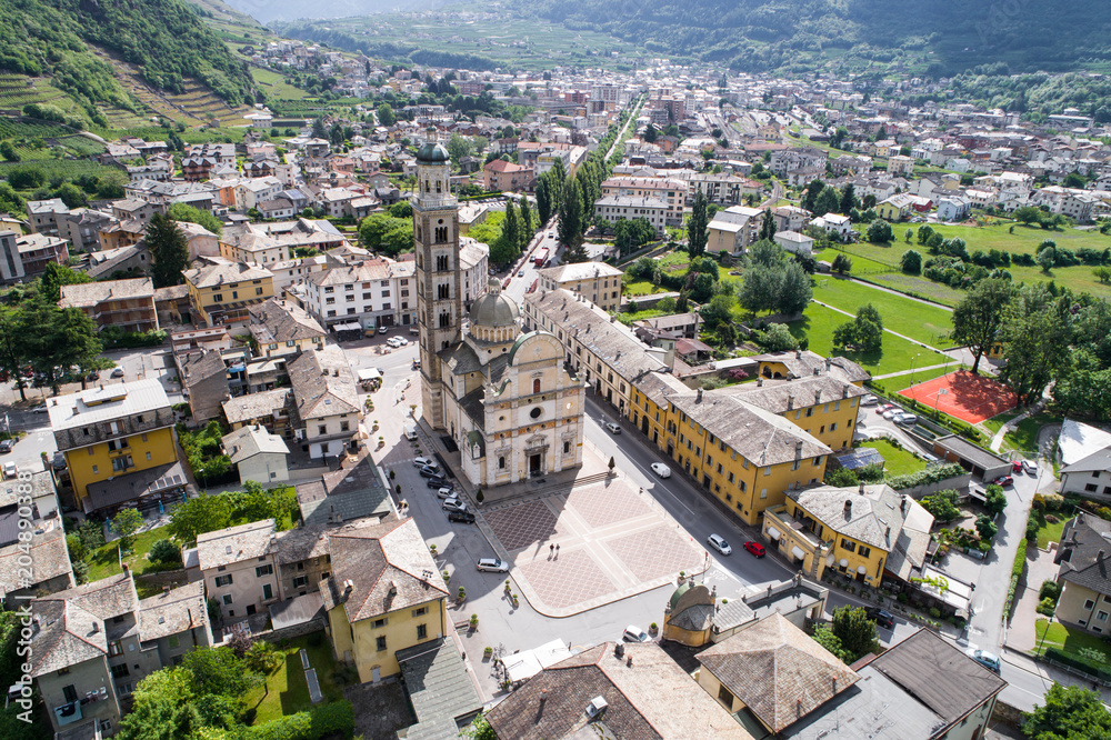 Sanctuary of Tirano in Valtellina, basilica of Madonna - Province of Sondrio