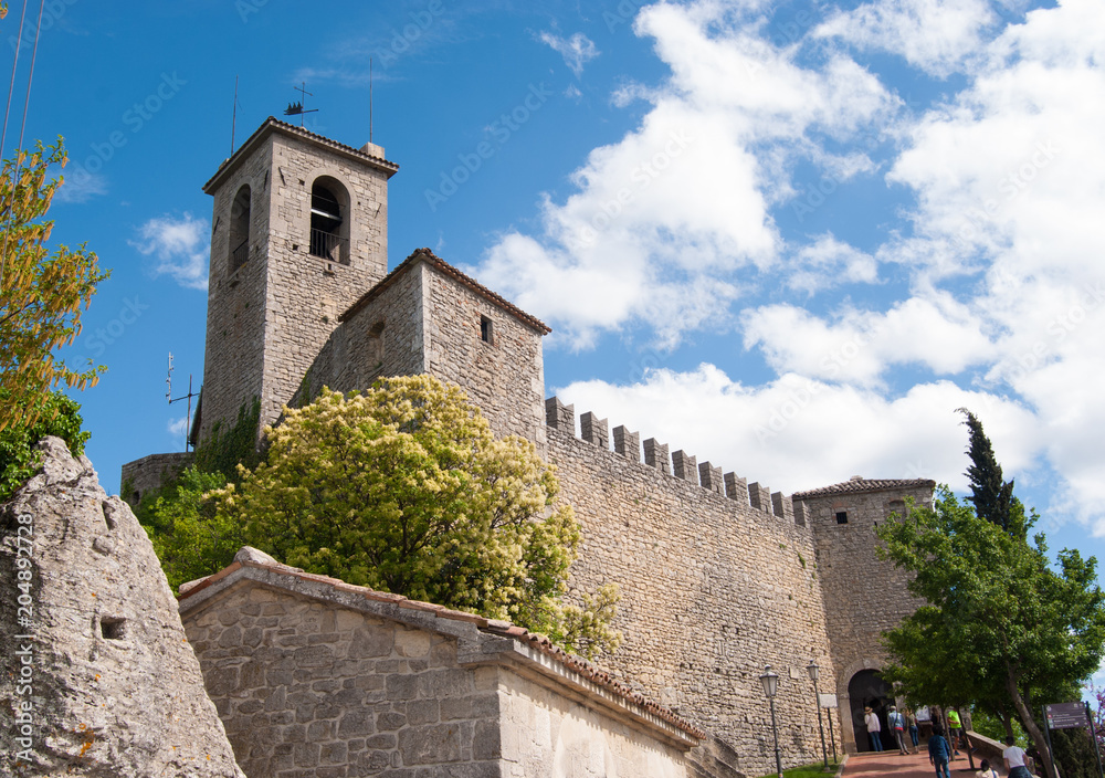 Guaita tower from outside in San Marino Guaita tower from outside in San Marino