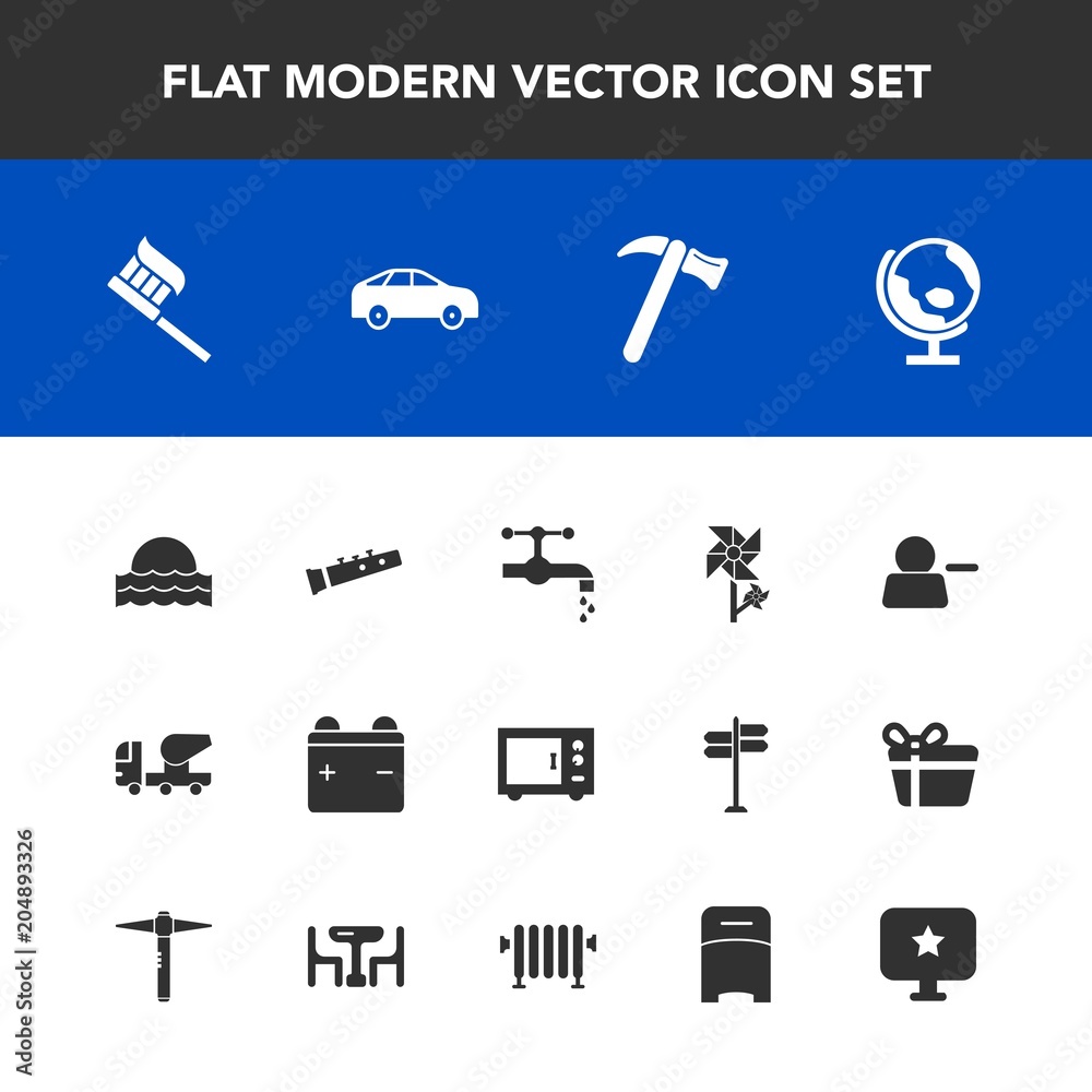 Modern, simple vector icon set with faucet, clean, pictogram, construction, oven, musical, globe, wrench, global, nature, sun, tool, blossom, spring, sink, kitchen, full, world, sunset, sound icons Modern, simple vector icon set with faucet, clean, pictogram, construction, oven, musical, globe, wrench, global, nature, sun, tool, blossom, spring, sink, kitchen, full, world, sunset, sound icons