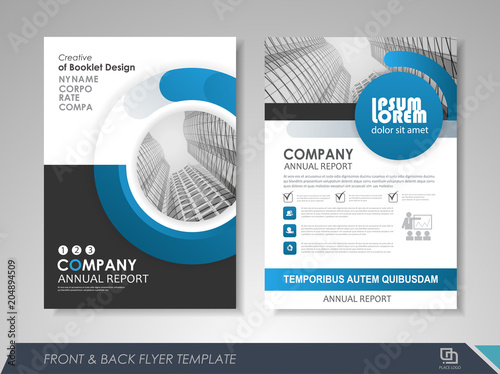 Presentation flyer design template