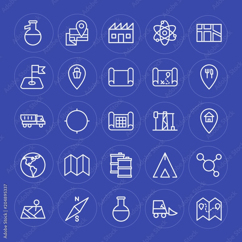 Modern Simple Set of industry, science, location Vector outline Icons. Contains such Icons as chemistry, plant, experiment, science, map and more on blue background. Fully Editable. Pixel Perfect. Modern Simple Set of industry, science, location Vector outline Icons. Contains such Icons as chemistry, plant, experiment, science, map and more on blue background. Fully Editable. Pixel Perfect.