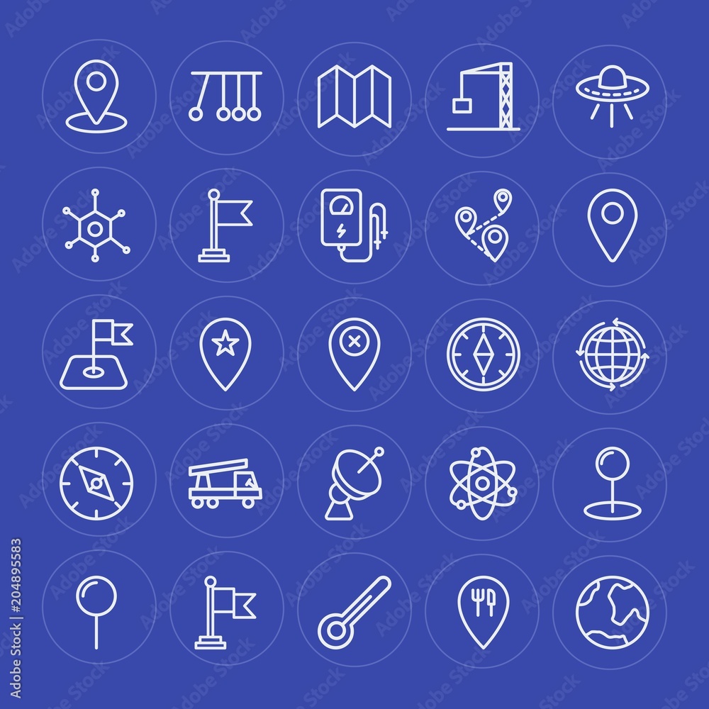Modern Simple Set of industry, science, location Vector outline Icons. Contains such Icons as chemistry, motion, globus, crane, pin and more on blue background. Fully Editable. Pixel Perfect. Modern Simple Set of industry, science, location Vector outline Icons. Contains such Icons as chemistry, motion, globus, crane, pin and more on blue background. Fully Editable. Pixel Perfect.