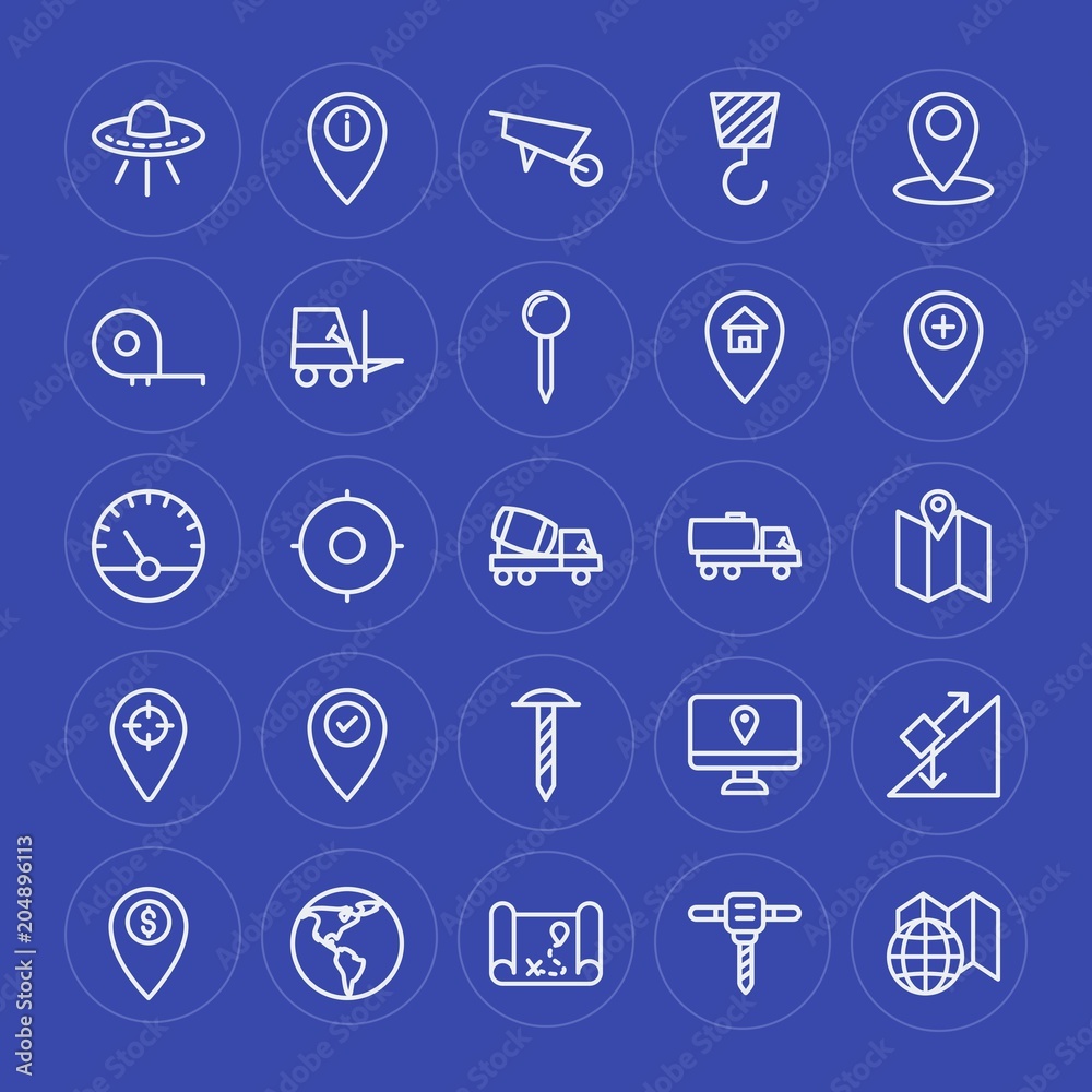 Modern Simple Set of industry, science, location Vector outline Icons. Contains such Icons as education, building, map, measure, bank and more on blue background. Fully Editable. Pixel Perfect. Modern Simple Set of industry, science, location Vector outline Icons. Contains such Icons as education, building, map, measure, bank and more on blue background. Fully Editable. Pixel Perfect.