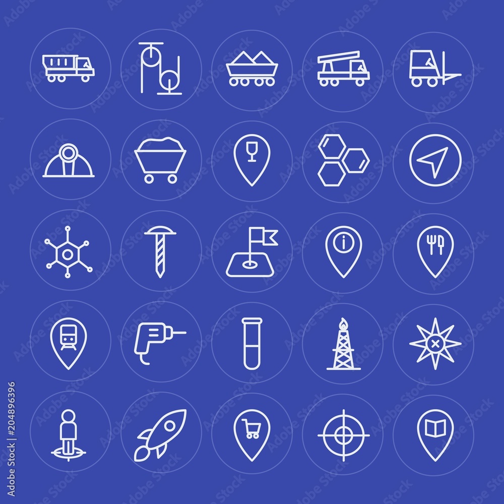 Modern Simple Set of industry, science, location Vector outline Icons. Contains such Icons as industrial, technology, spaceship, urban and more on blue background. Fully Editable. Pixel Perfect. Modern Simple Set of industry, science, location Vector outline Icons. Contains such Icons as industrial, technology, spaceship, urban and more on blue background. Fully Editable. Pixel Perfect.