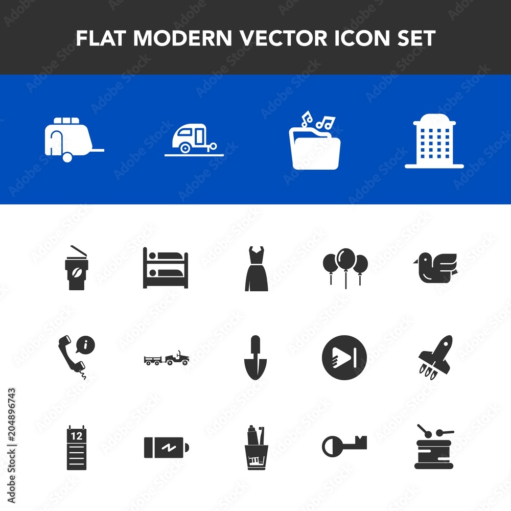Modern, simple vector icon set with center, nature, coffee, journey, headset, delivery, train, vehicle, fashion, architecture, support, hostel, transportation, transport, musical, dress, caravan icons Modern, simple vector icon set with center, nature, coffee, journey, headset, delivery, train, vehicle, fashion, architecture, support, hostel, transportation, transport, musical, dress, caravan icons