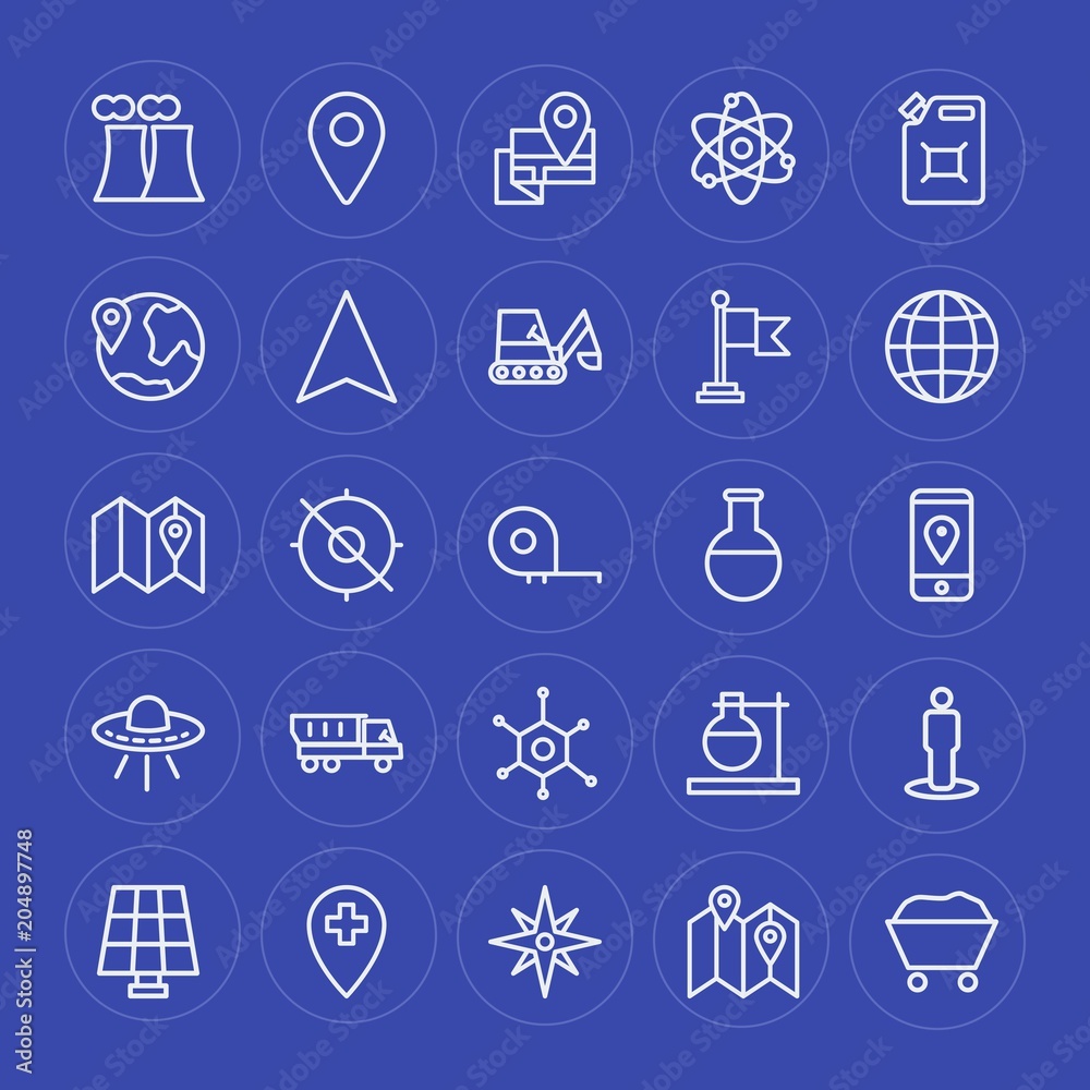 Modern Simple Set of industry, science, location Vector outline Icons. Contains such Icons as container, environment, star, ecology, map and more on blue background. Fully Editable. Pixel Perfect. Modern Simple Set of industry, science, location Vector outline Icons. Contains such Icons as container, environment, star, ecology, map and more on blue background. Fully Editable. Pixel Perfect.