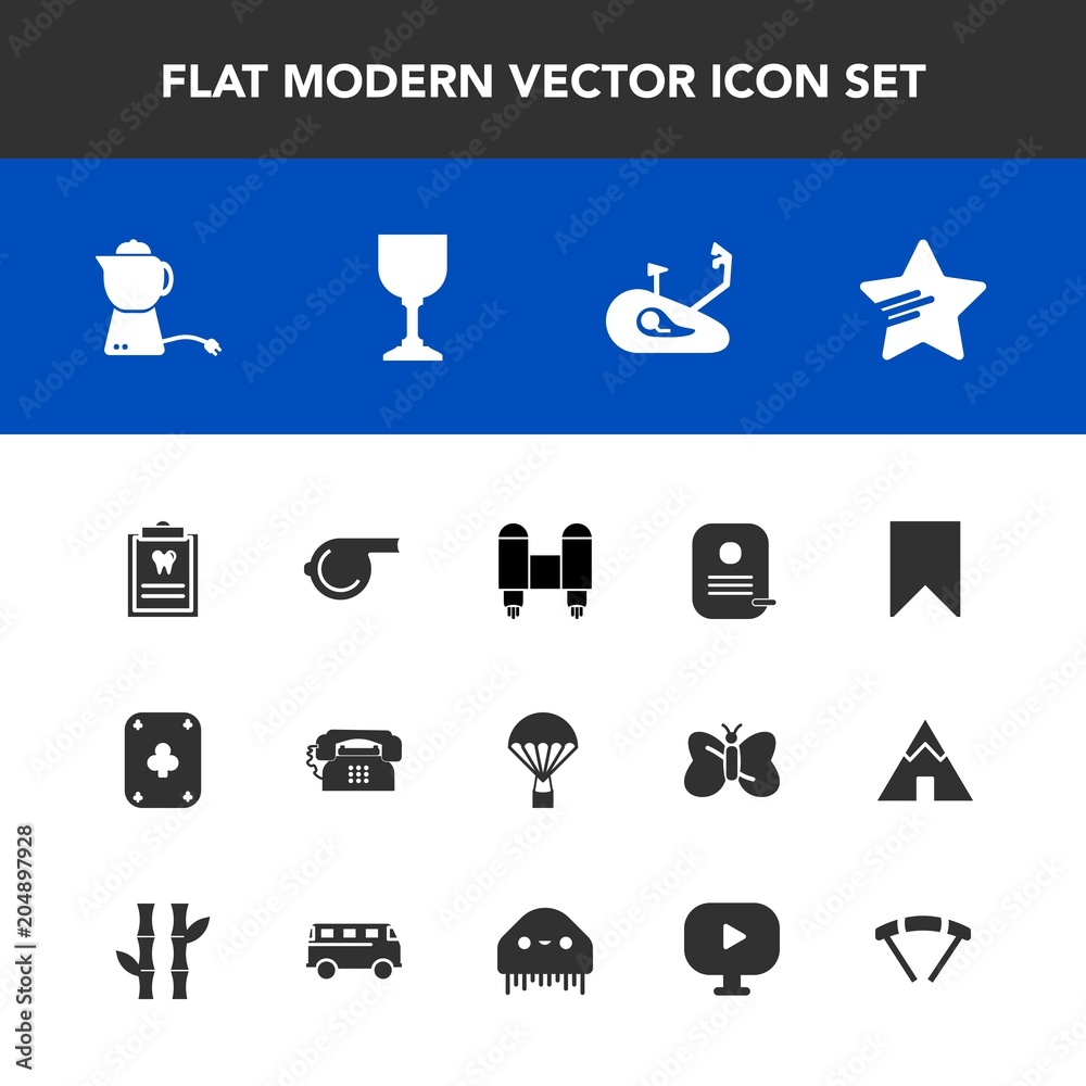 Modern, simple vector icon set with craft, space, sign, rocket, parachute, phone, teapot, play, clinic, sport, wine, drink, jump, media, game, patient, object, dentistry, identity, glass, star icons Modern, simple vector icon set with craft, space, sign, rocket, parachute, phone, teapot, play, clinic, sport, wine, drink, jump, media, game, patient, object, dentistry, identity, glass, star icons