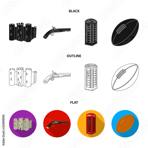 breed, dog, teapot, brewer .England country set collection icons in black,flat,outline style vector symbol stock illustration web.
