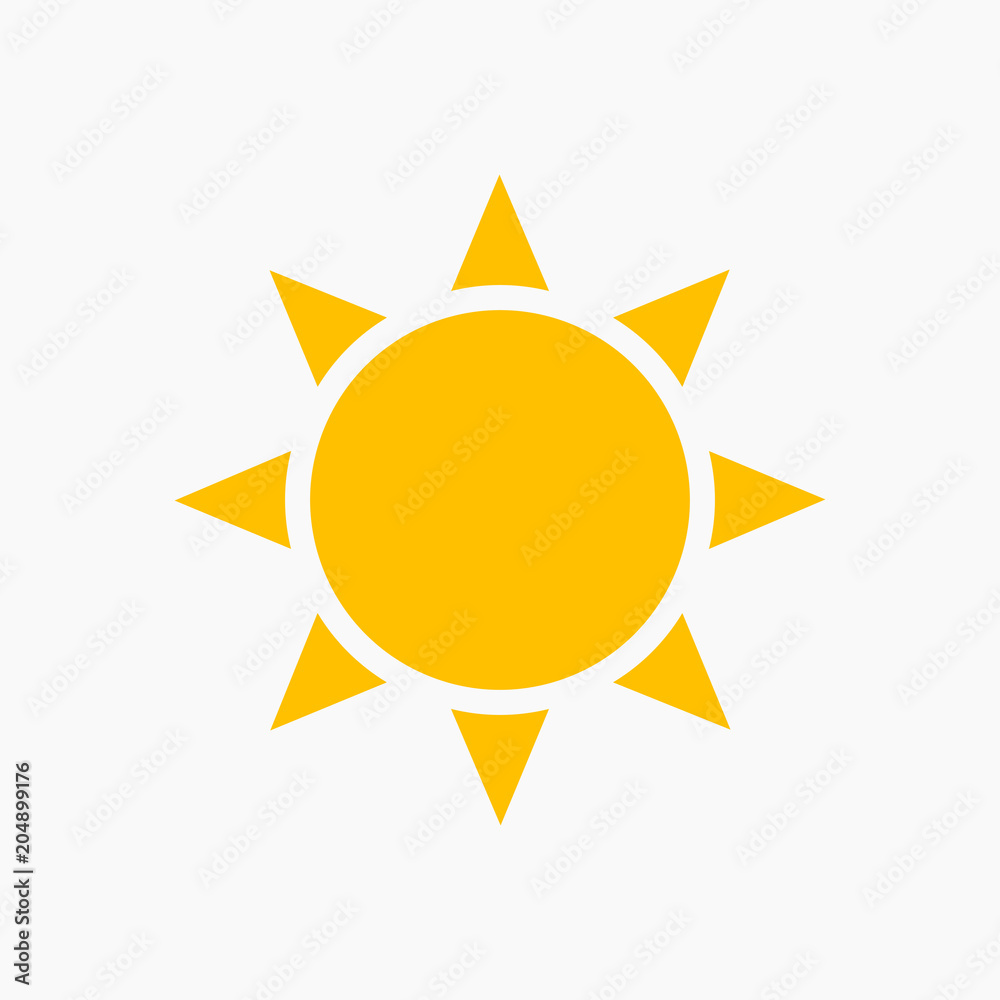 Sun, flat icon Sun, flat icon