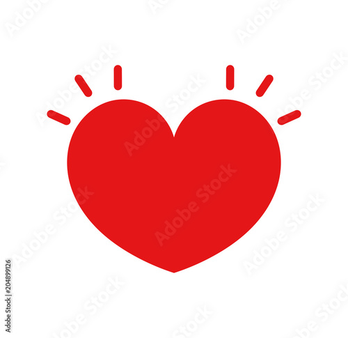 Heart beating icon