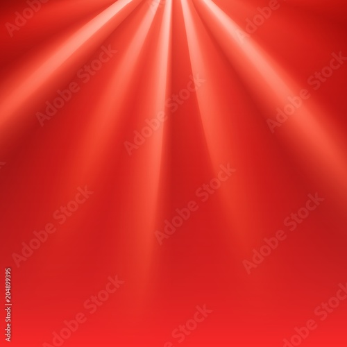 Red polar rays with flare