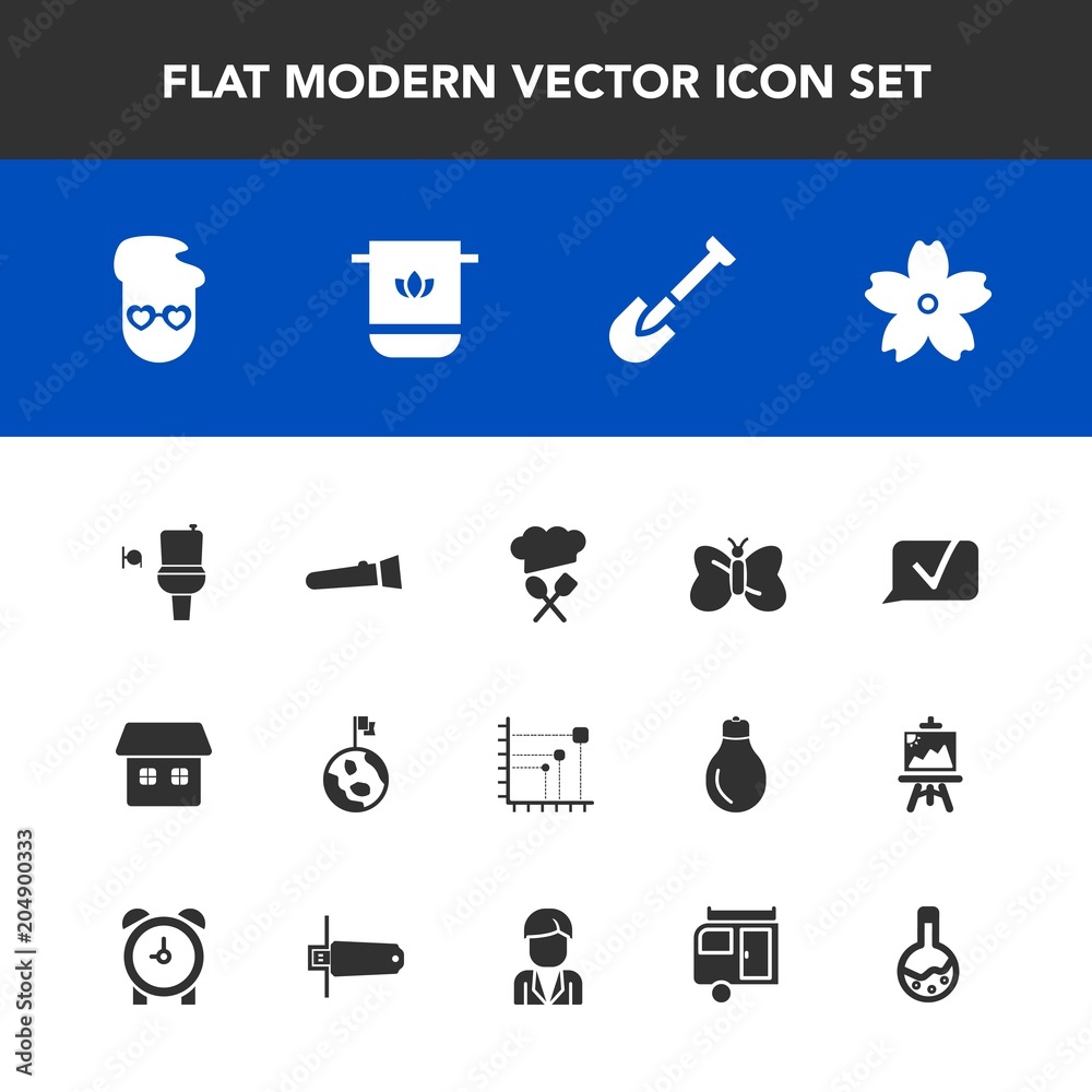 Modern, simple vector icon set with flower, hipster, equipment, light, nature, white, night, spring, restroom, construction, communication, towel, torch, soft, cherry, public, flashlight, cotton icons Modern, simple vector icon set with flower, hipster, equipment, light, nature, white, night, spring, restroom, construction, communication, towel, torch, soft, cherry, public, flashlight, cotton icons