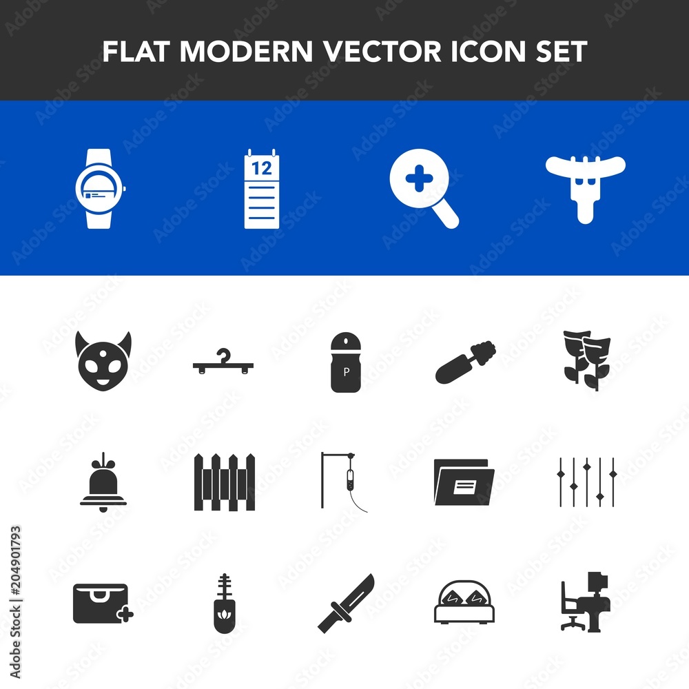 Modern, simple vector icon set with seasoning, sign, brush, hotdog, calendar, notification, sausage, medical, fashion, ufo, pepper, alert, space, fence, blossom, wall, mascara, food, spice, bell icons Modern, simple vector icon set with seasoning, sign, brush, hotdog, calendar, notification, sausage, medical, fashion, ufo, pepper, alert, space, fence, blossom, wall, mascara, food, spice, bell icons