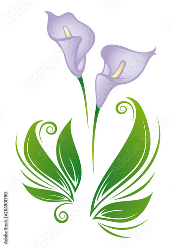 beautiful purple lilies ornaments
