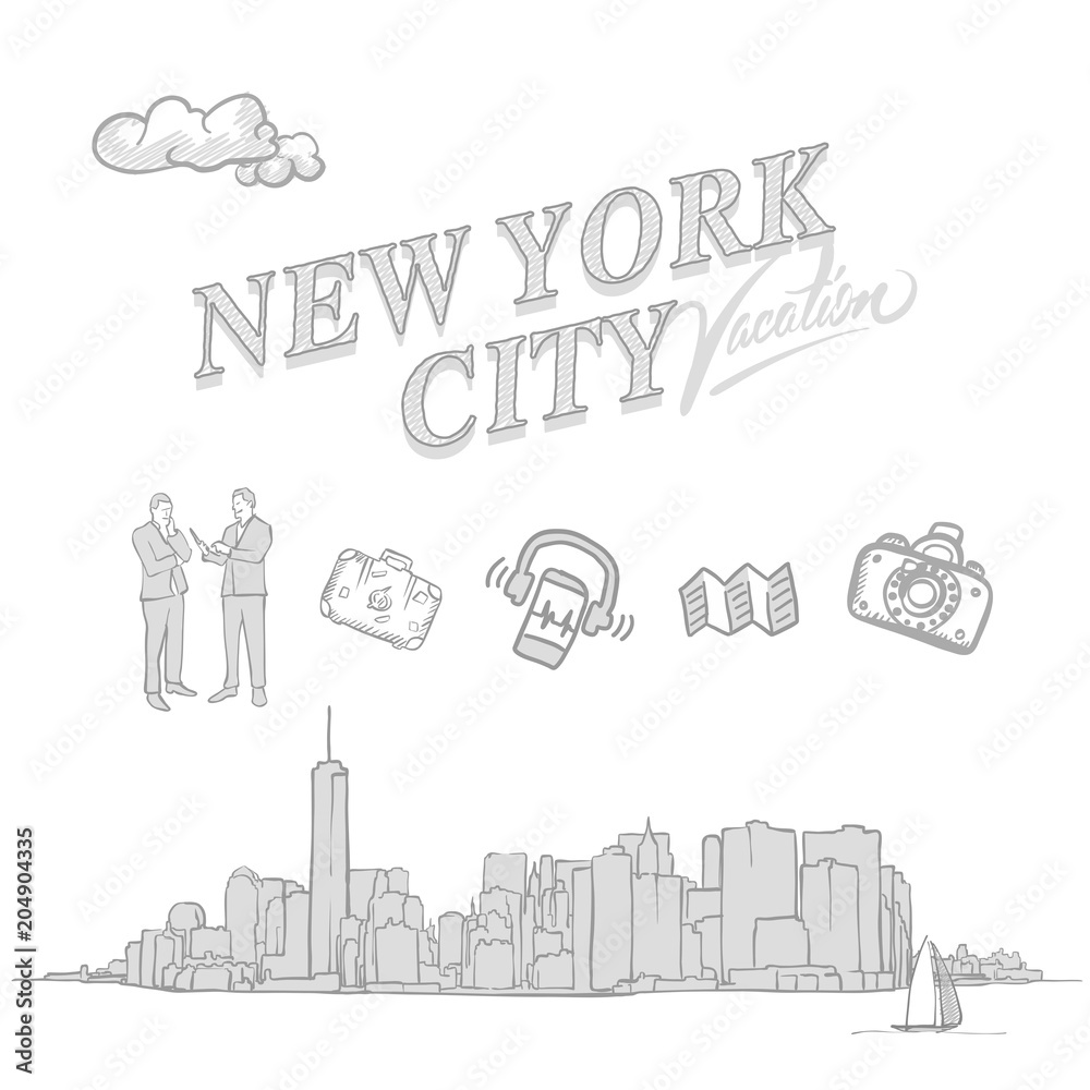 New York City travel sketches