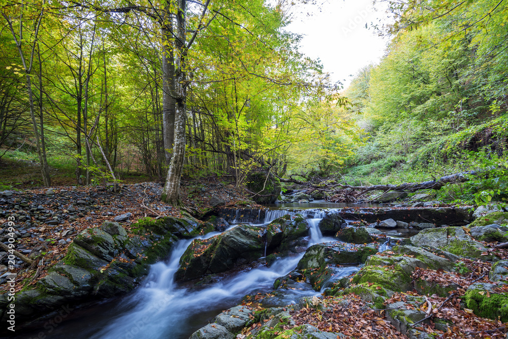 Fototapeta premium Autumn waterfall in Bulgaria.