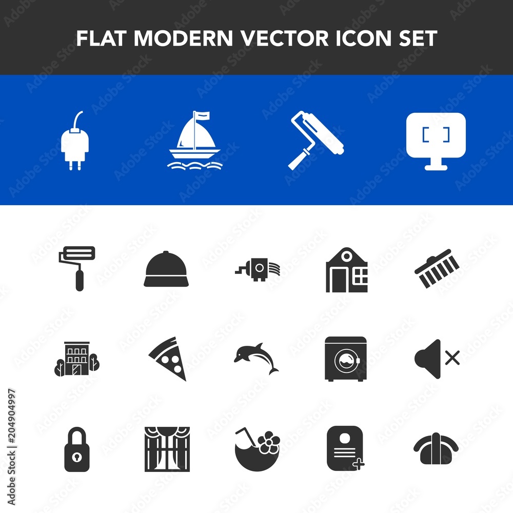 Modern, simple vector icon set with cooking, paint, japan, lunch, wildlife, ocean, energy, real, tool, business, nature, monitor, pizza, estate, salmon, seafood, collection, dolphin, grater, hat icons Modern, simple vector icon set with cooking, paint, japan, lunch, wildlife, ocean, energy, real, tool, business, nature, monitor, pizza, estate, salmon, seafood, collection, dolphin, grater, hat icons