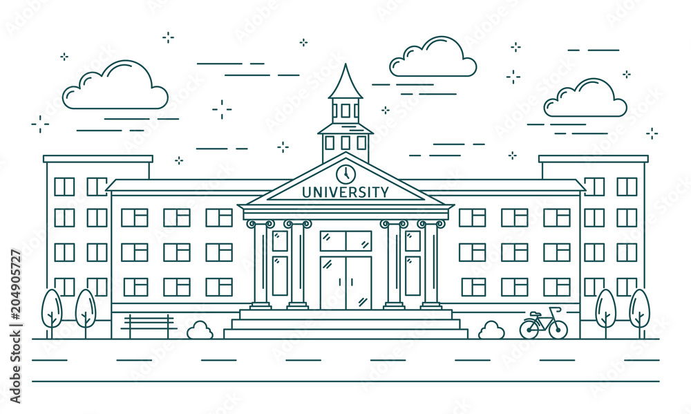 University line building.
