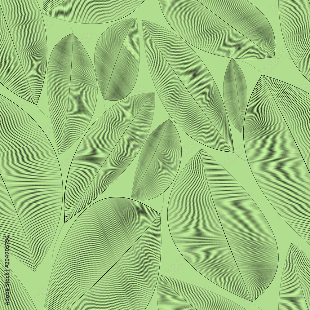 Obraz premium Seamless texture with leaves