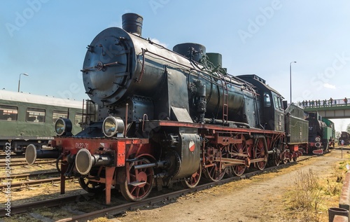 vintage steam engine train