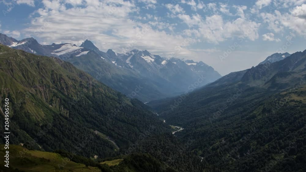 Panorama Of Great Mountains Summer Season Panorama Of Great Mountains Summer Season