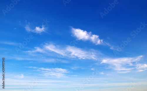 blue sky and white clouds