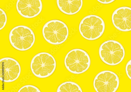 Lemons seamless background
