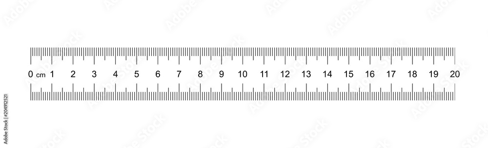 Measuring Tape Ruler Cm Numbers 13 14 Stock Photo - Download Image