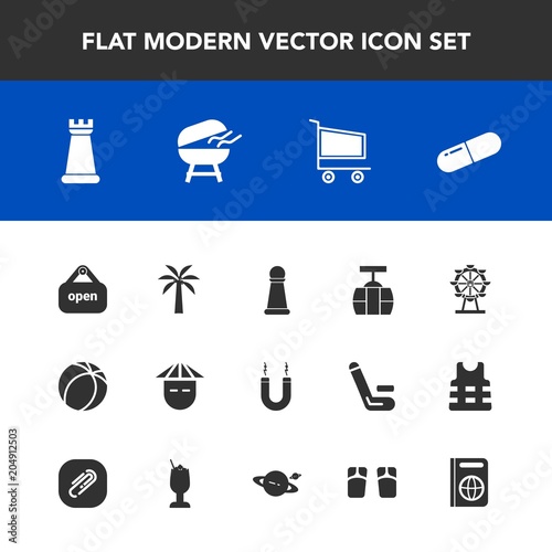 Modern, simple vector icon set with , football, cooking, medical, piece, ball, market, cable, japanese, young, medicine, london, travel, transportation, passport, king, sky, soccer, sign, car icons