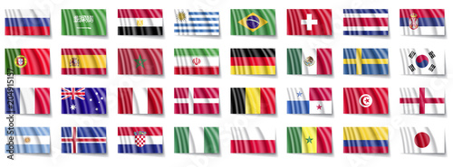 Fußball Icons - Nationalflaggen