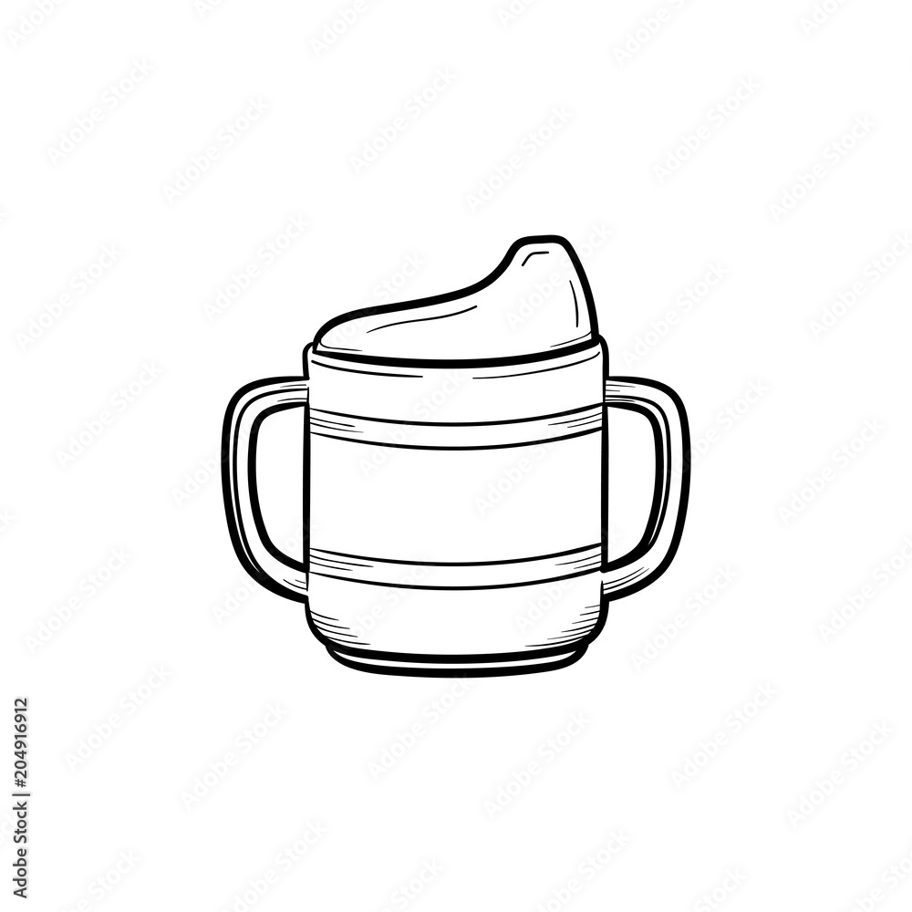 Nutrition bottle hand drawn outline doodle icon. Nutrition bottle for feeding kids and newborn baby vector sketch illustration for print, web, mobile and infographics isolated on white background. Nutrition bottle hand drawn outline doodle icon. Nutrition bottle for feeding kids and newborn baby vector sketch illustration for print, web, mobile and infographics isolated on white background.