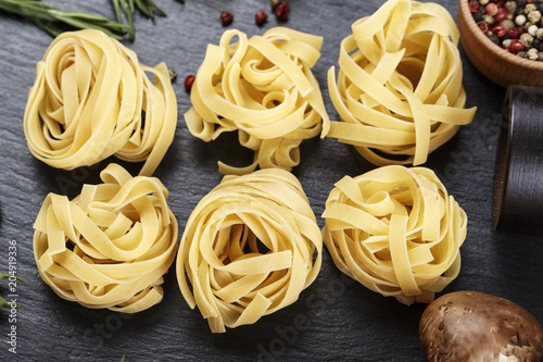 raw Italian pasta