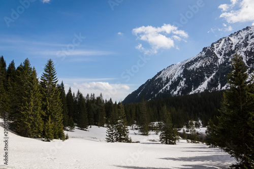 Tatra mountains at winter, Karpaty, Poland