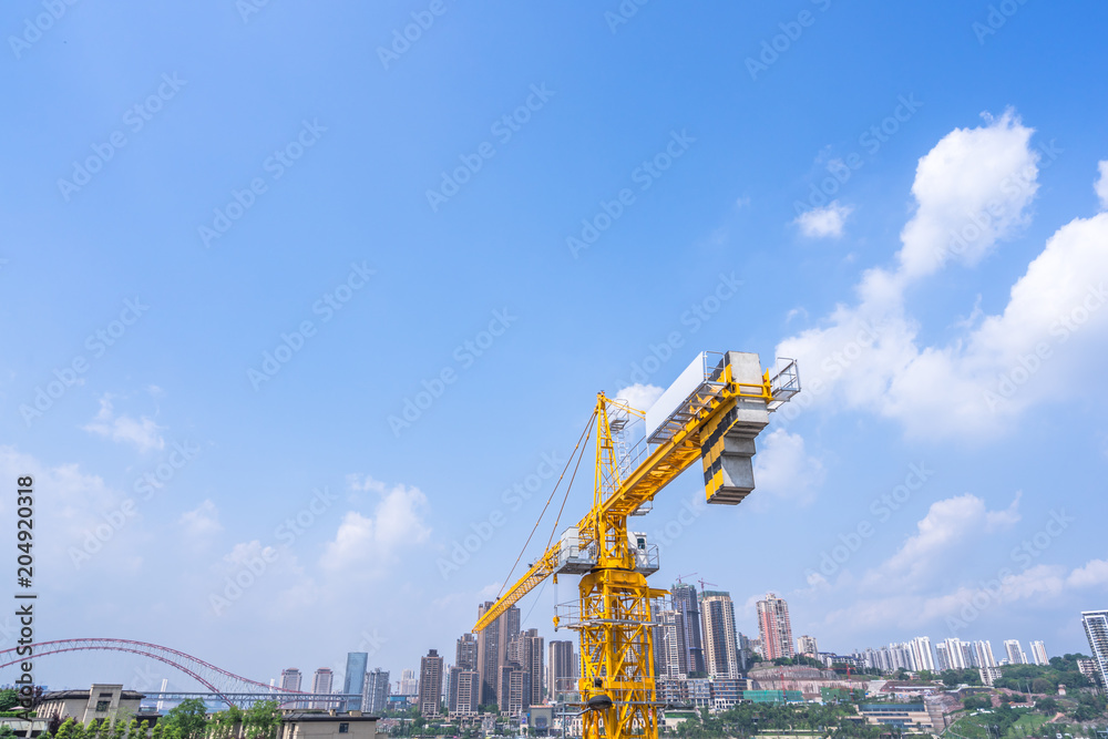 crane in contruction site
