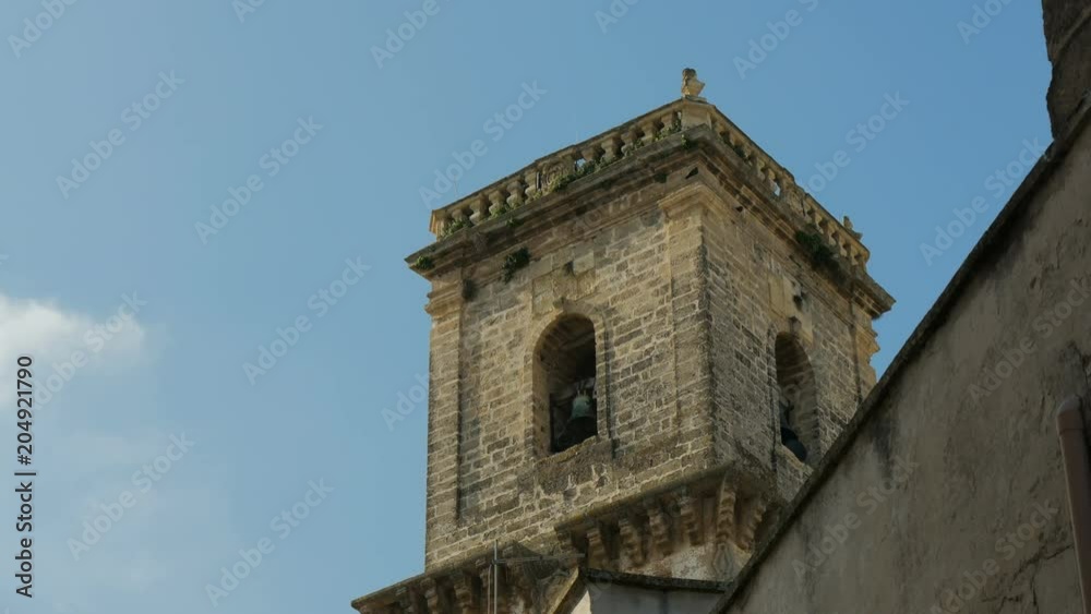 Steeple of a church in Nardò, in the south of Italy. Steeple of a church in Nardò, in the south of Italy.