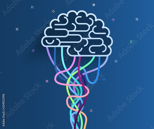 The brain is connected to the network.